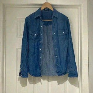 Talula Aritzia Denim Jean Top